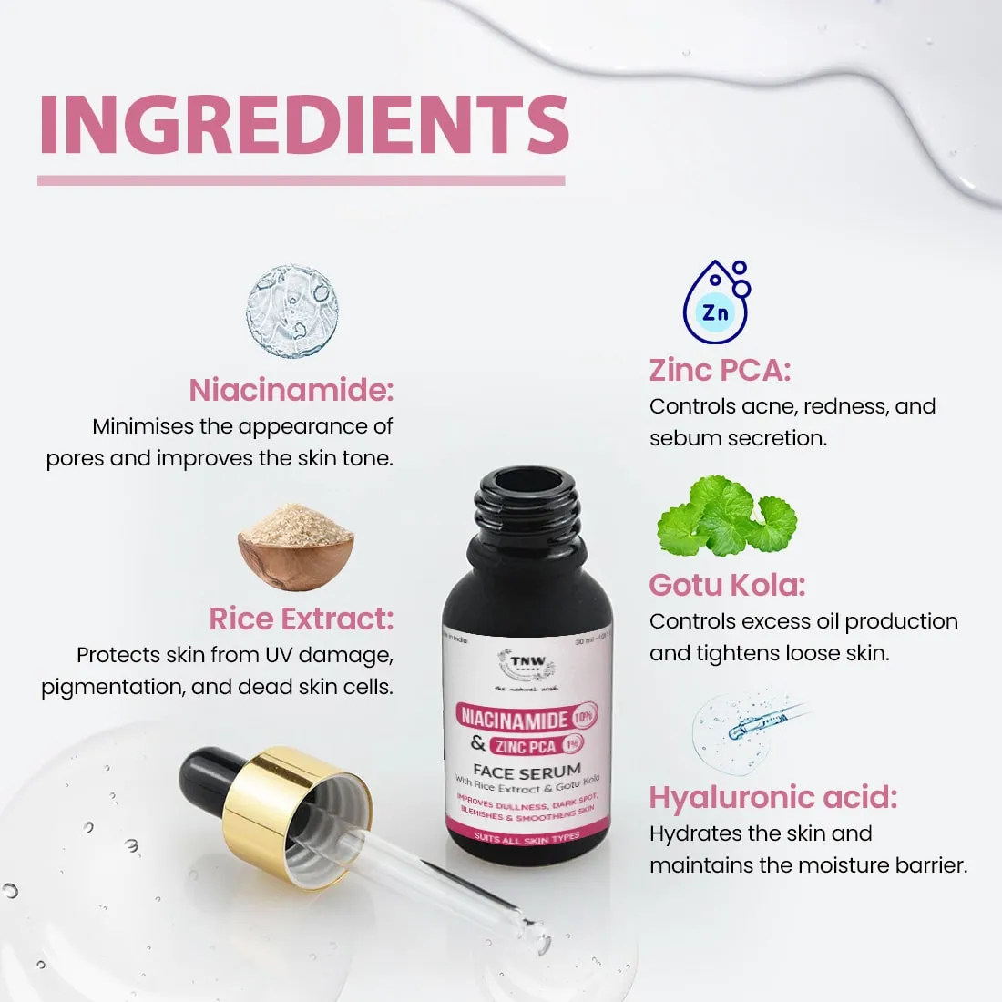 10% Niacinamide   1% Zinc PCA Serum For Even-toned & Texture-Free Skin