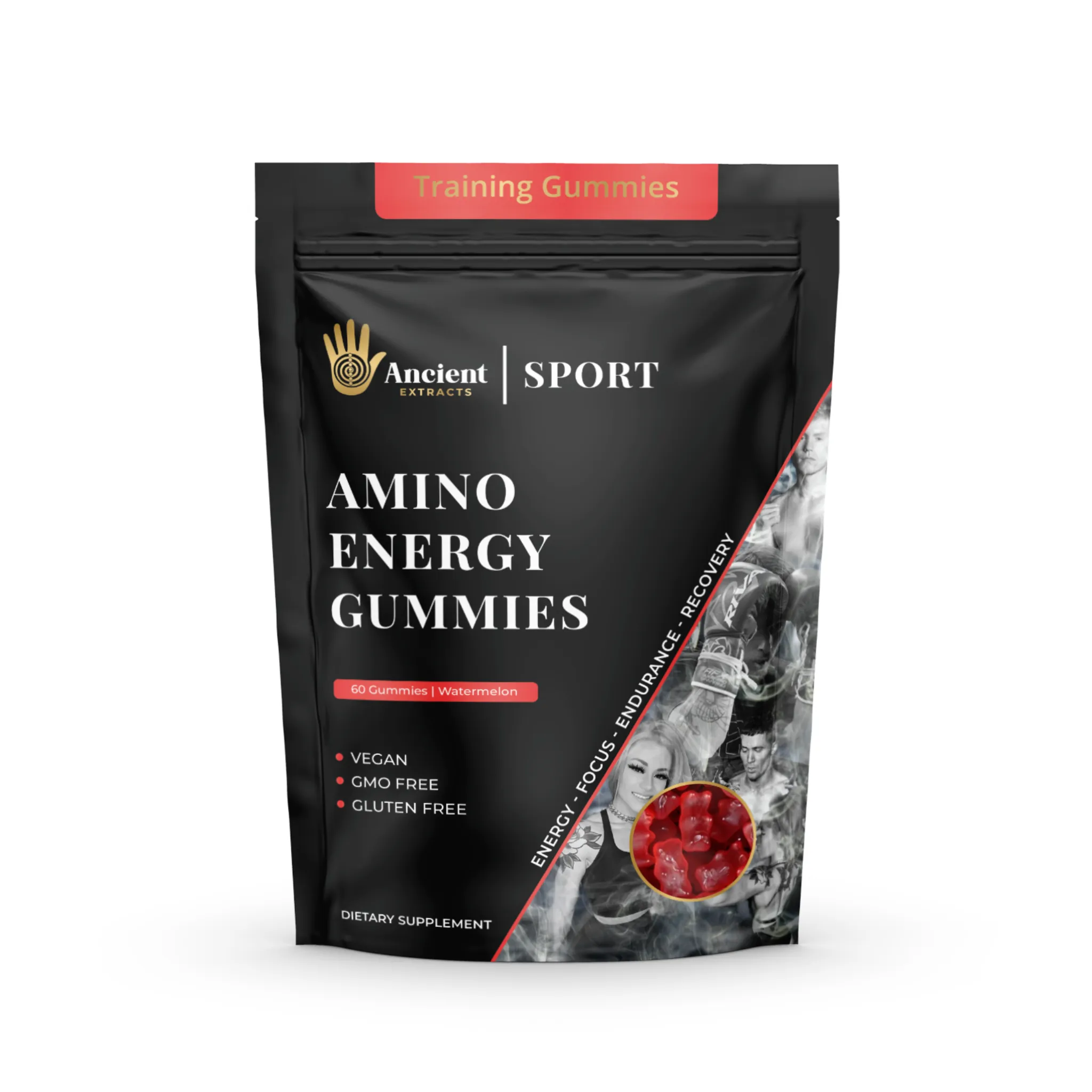 Ancient Extracts Amino Energy Gummies Watermelon Flavour (60)