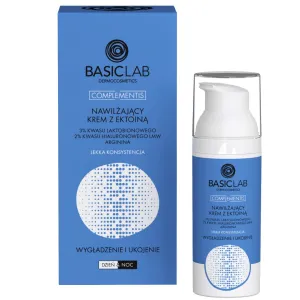BasicLab Light Moisturizing Cream with Ectoin, 3% Lactobionic Acid, 2% Hyaluronic Acid, Arginine 50ml