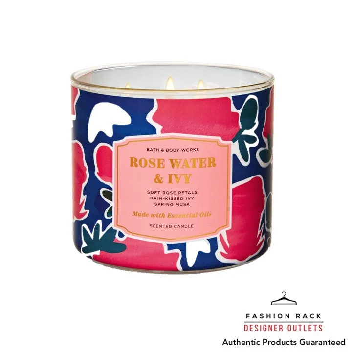 Bath & Body Works Rosewater And Ivy 3-Wick Candle 411Ml