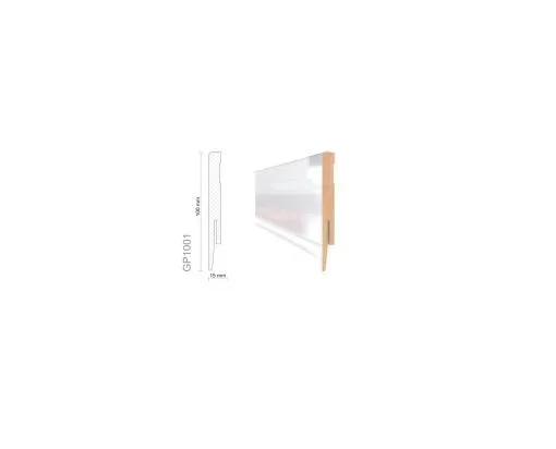 BATTISCOPA in MDF BIANCO LUCIDO SHINY GLOSS Zoccolino 80X15 (prezzo al metro lineare)