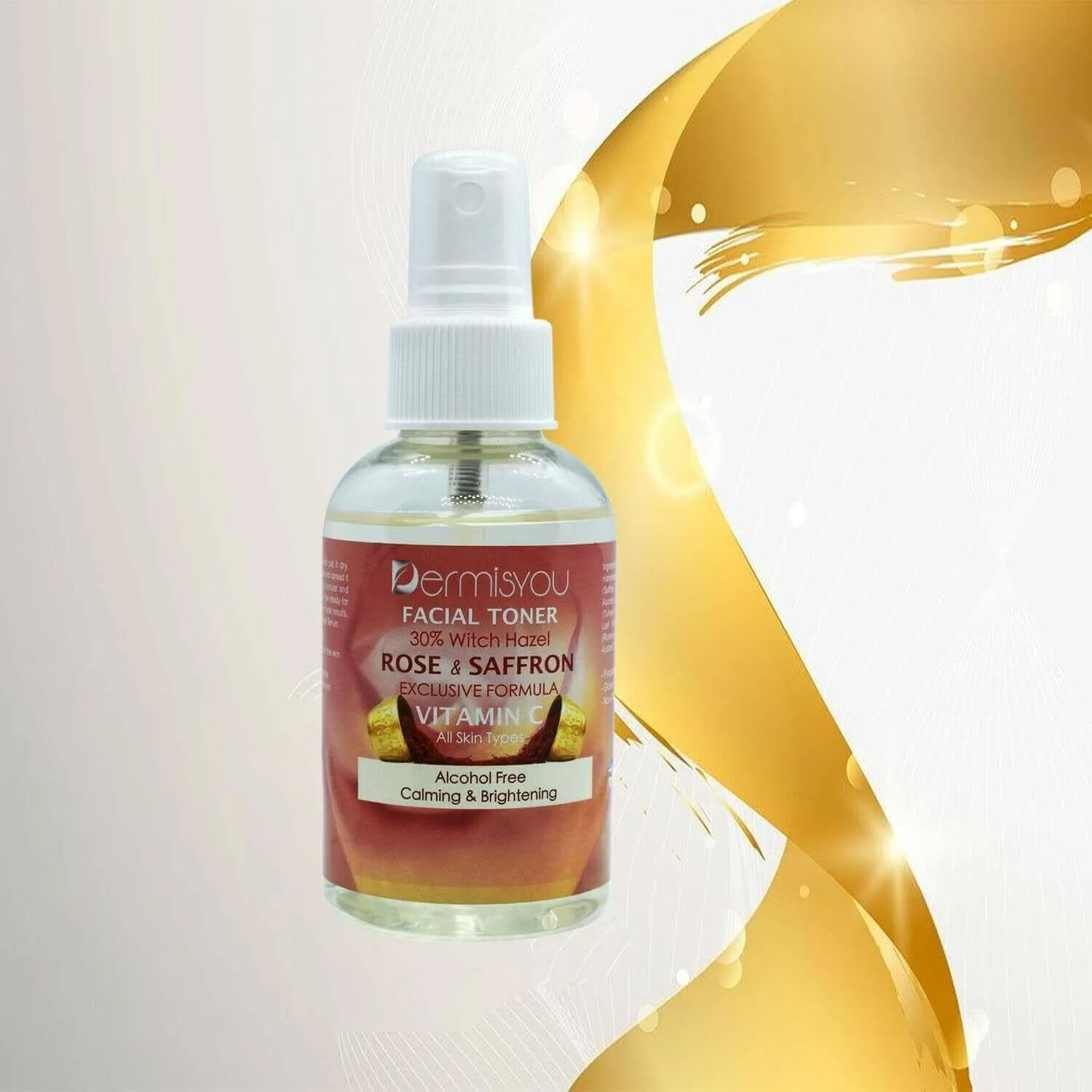 Cleansing & Hydrating Facial Toner with Saffron & Rose Water