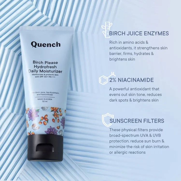 Daily Hydrating Moisturizer with SPF 40  PA    & Birch Juice Enzymes - 50 ML