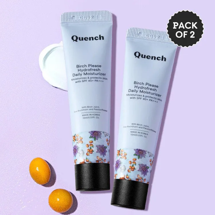 Daily Hydrating Moisturizer with SPF 40  PA    & Birch Juice Enzymes Mini - Pack of 2