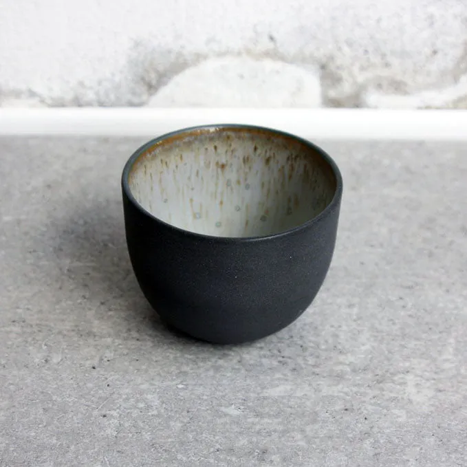Espresso Cup, black w/ crystal glaze (75 ml)