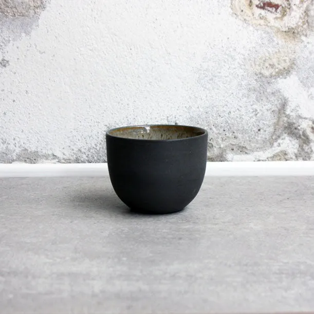 Espresso Cup, black w/ crystal glaze (75 ml)