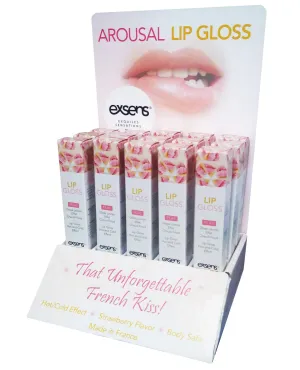 EXSENS of Paris Lip Gloss POS Display w/Testers - Display of 12