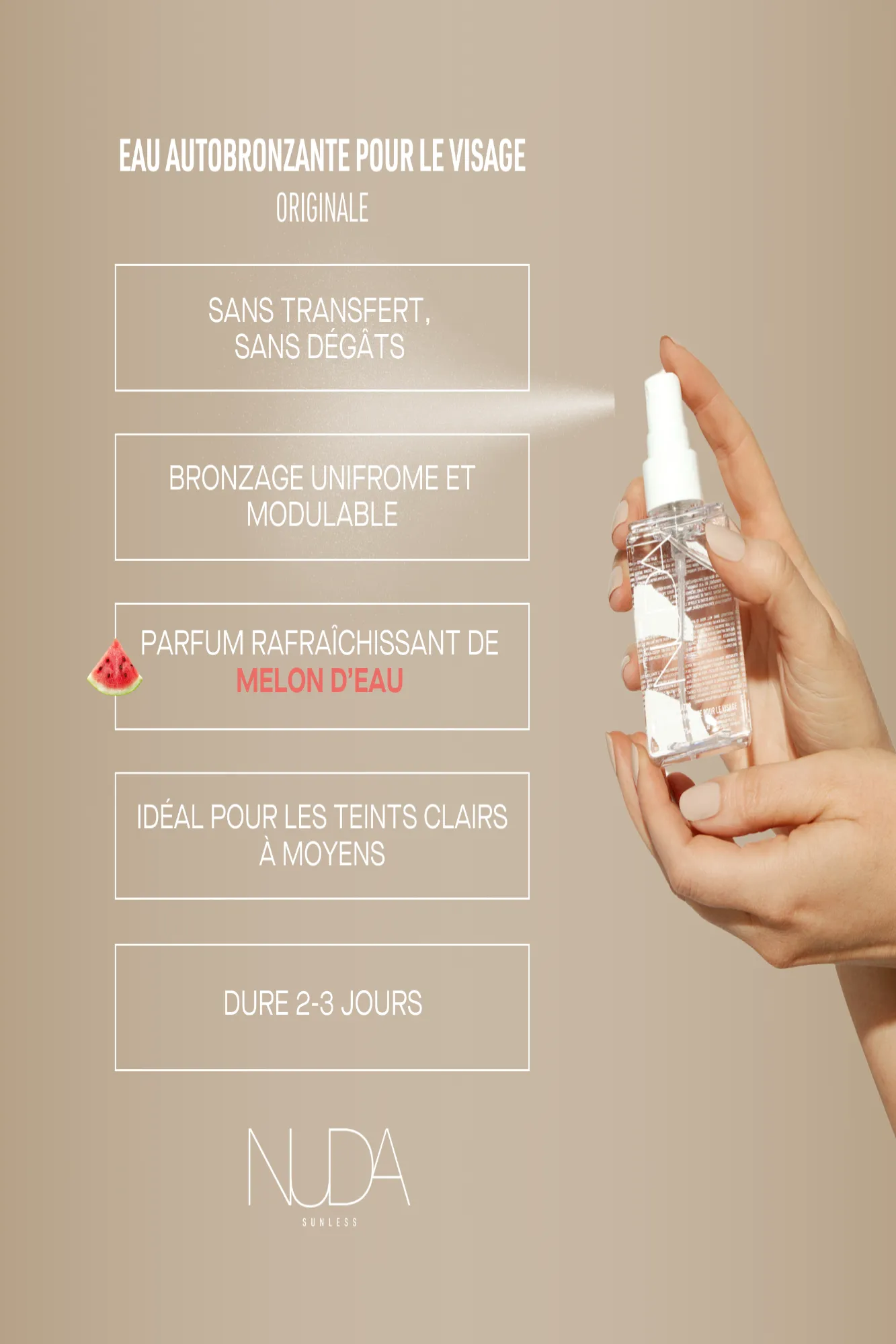 Face Tan Water - Cloudmist Original