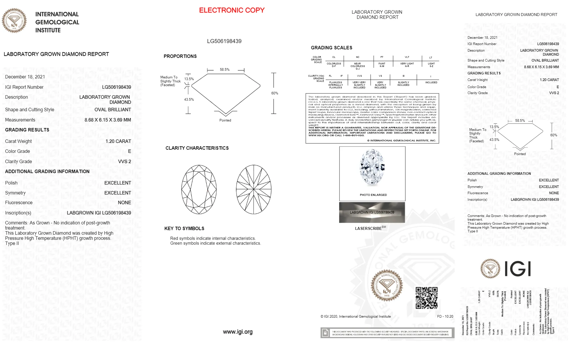 Florina - 1.20ct Oval Lab Diamond