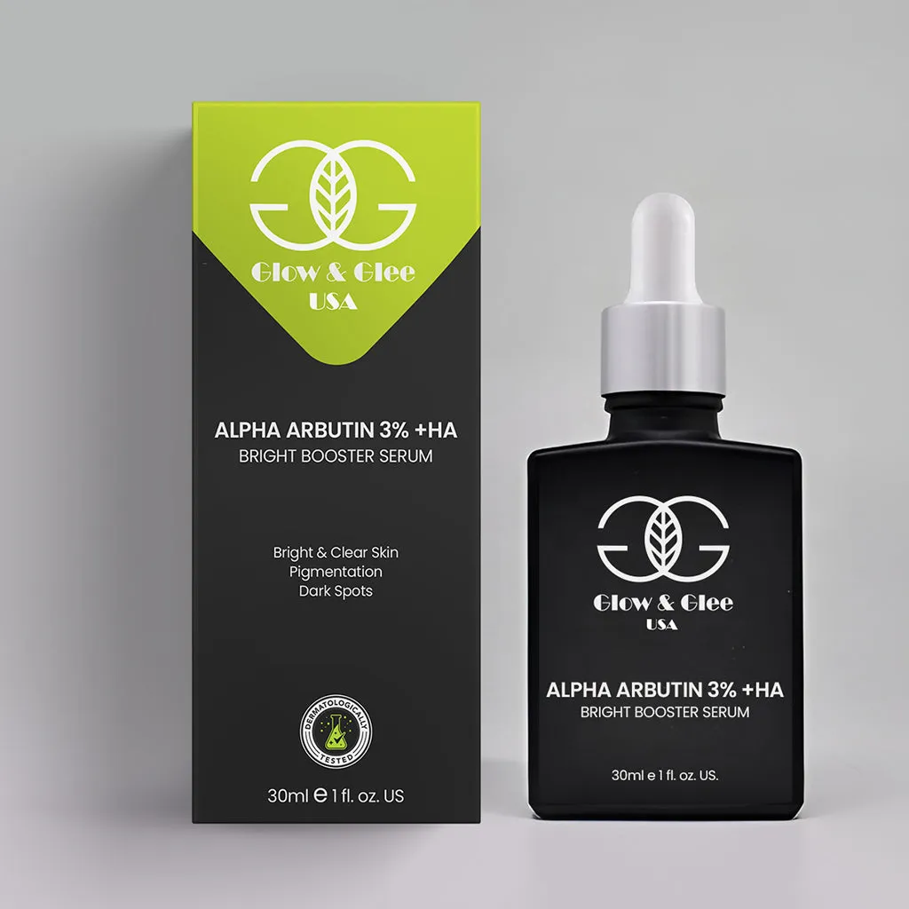 Glow & Glee Alpha Arbutin 3%   Ha Bright Booster Serum 30Ml