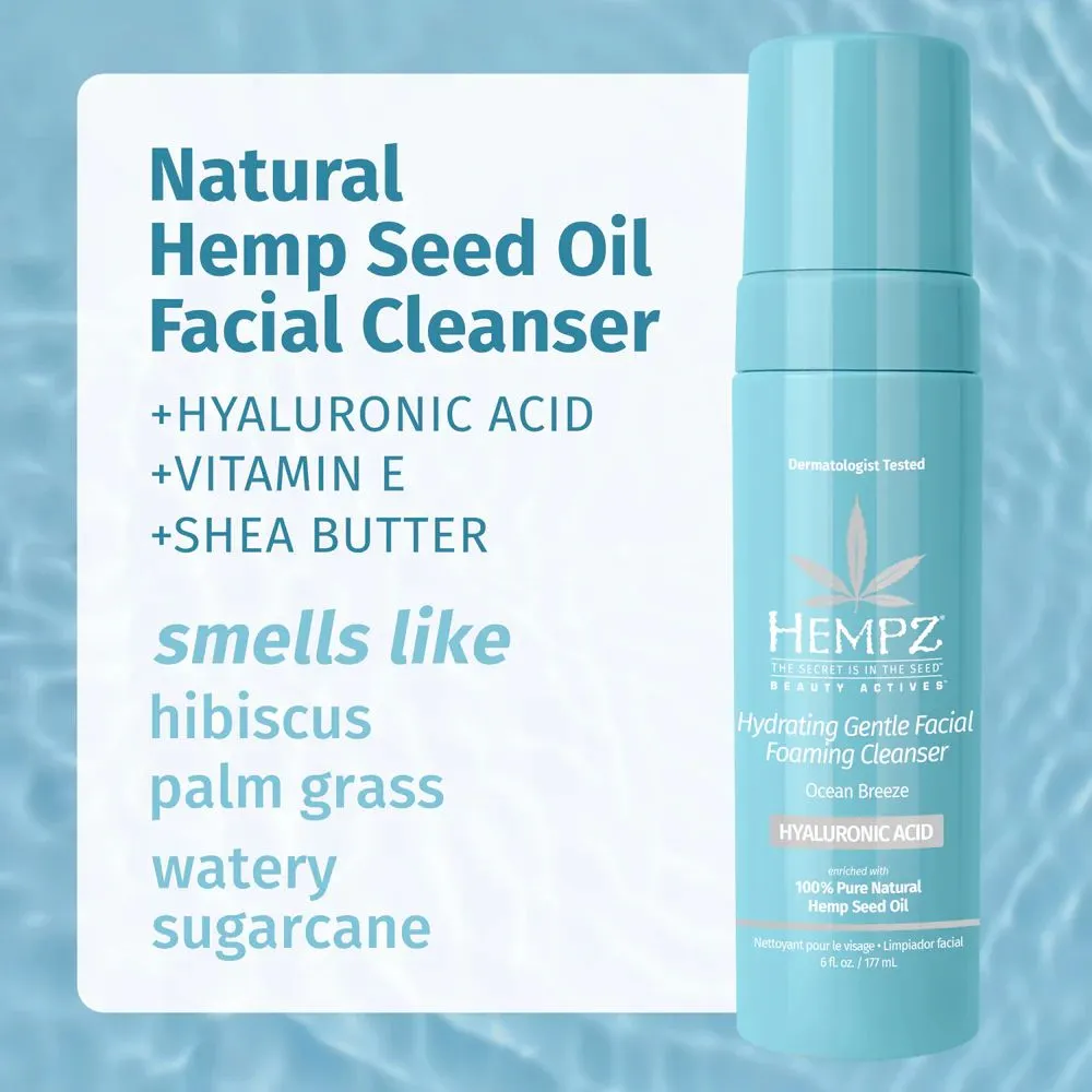 Hempz Ocean Breeze Hydrating Gentle Facial Foaming Cleanser