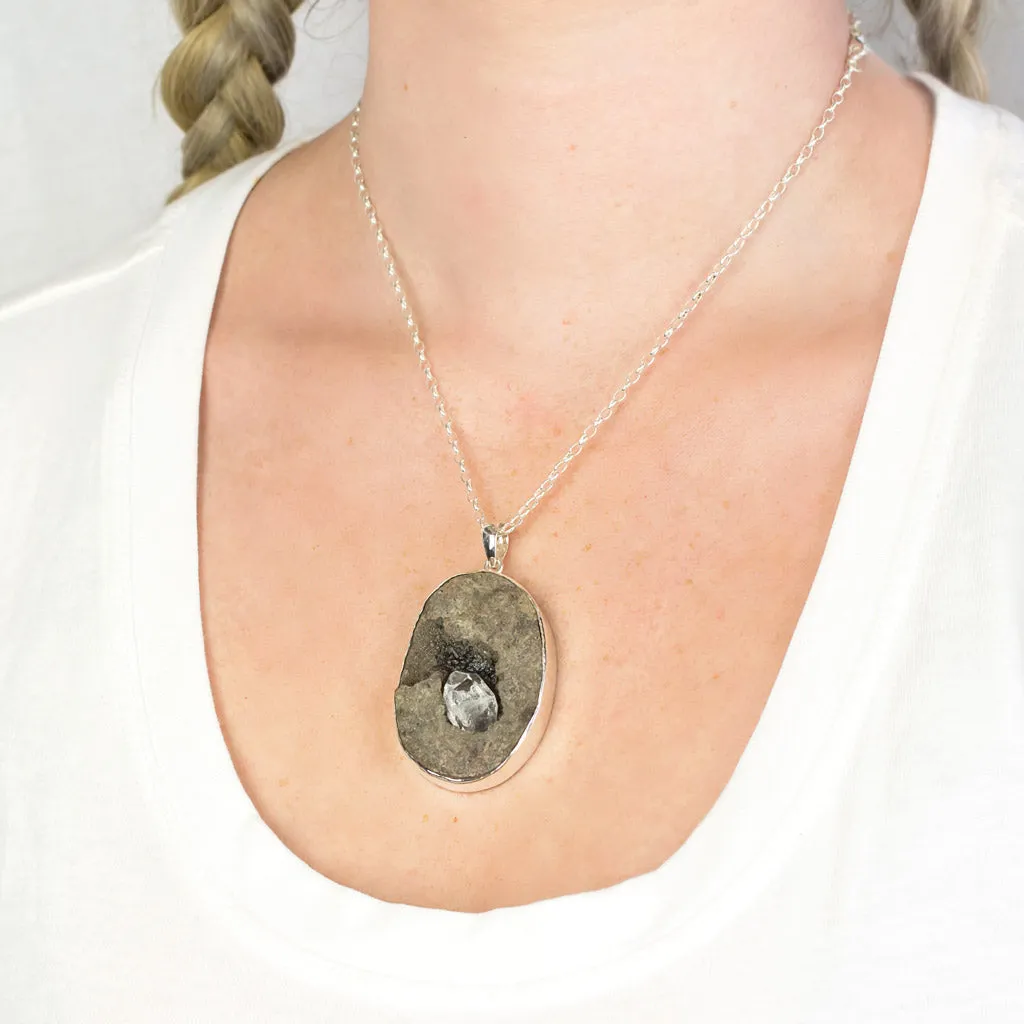 Herkimer Diamond in Matrix Necklace