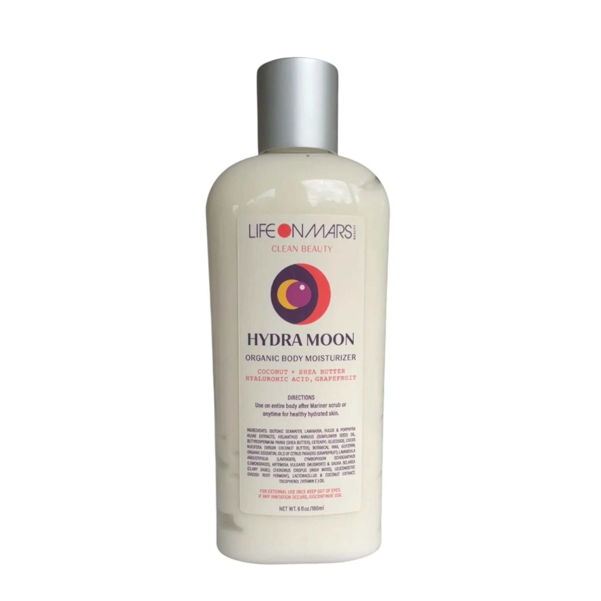 Hydra Moon –Thick and Creamy Organic Body Moisturizer with Porphyra Red Algae