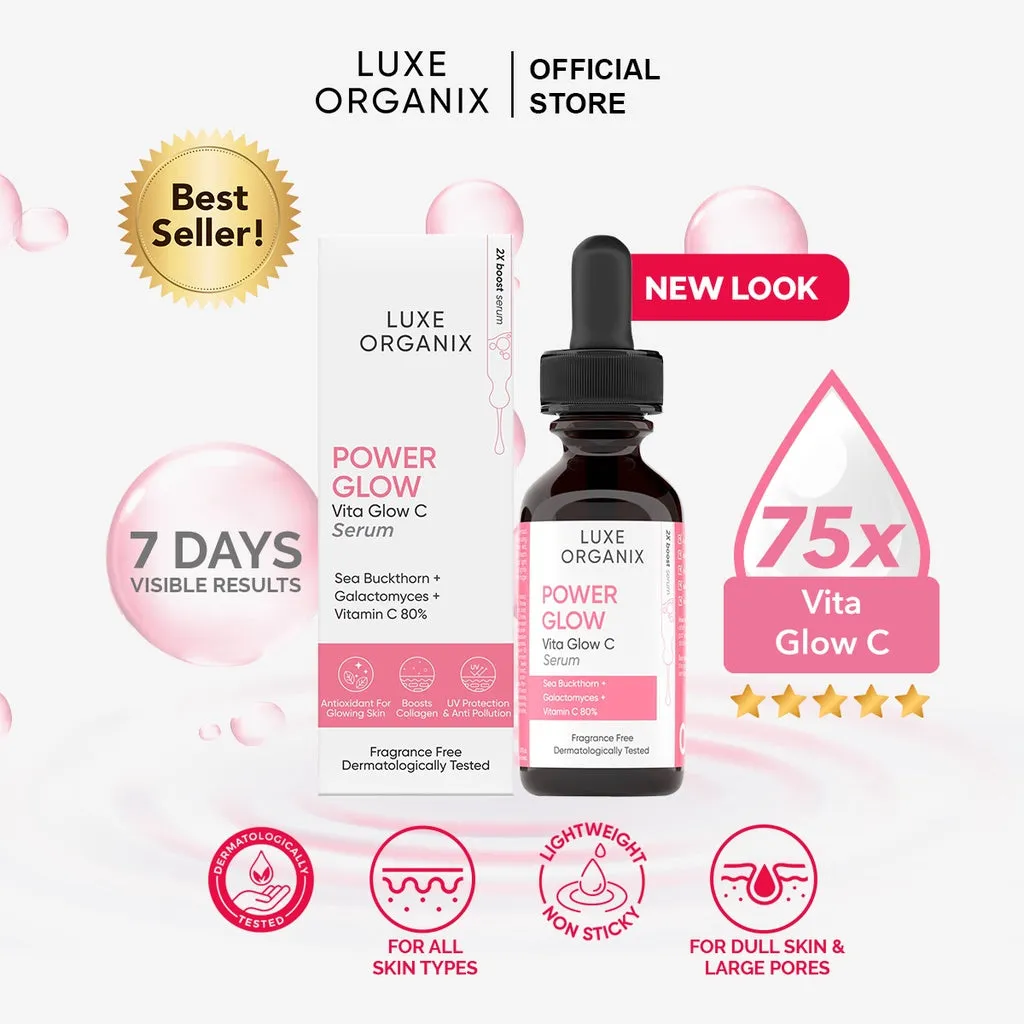 Luxe Organix Power Glow Serum Vitamin C 20% 30ml
