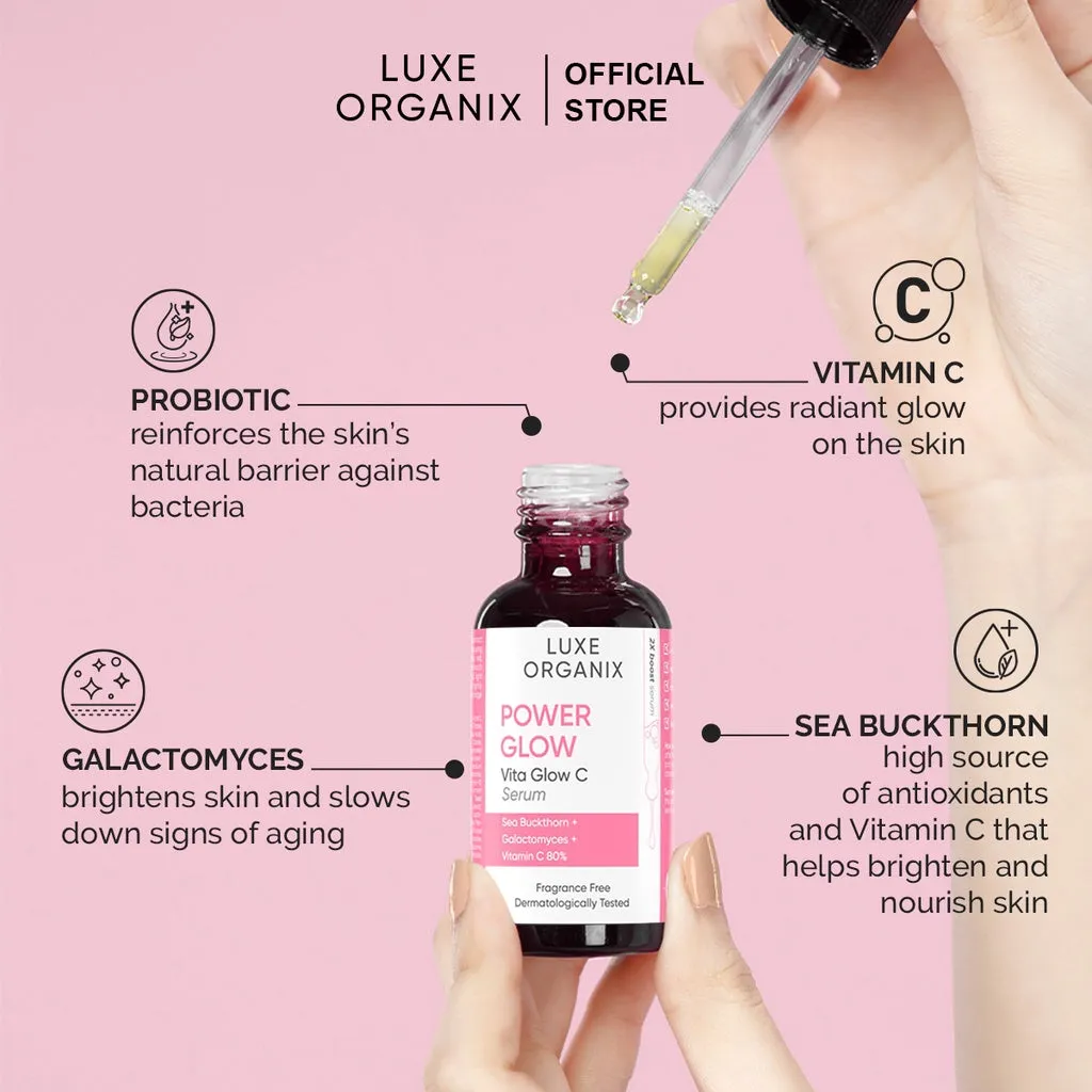 Luxe Organix Power Glow Serum Vitamin C 20% 30ml