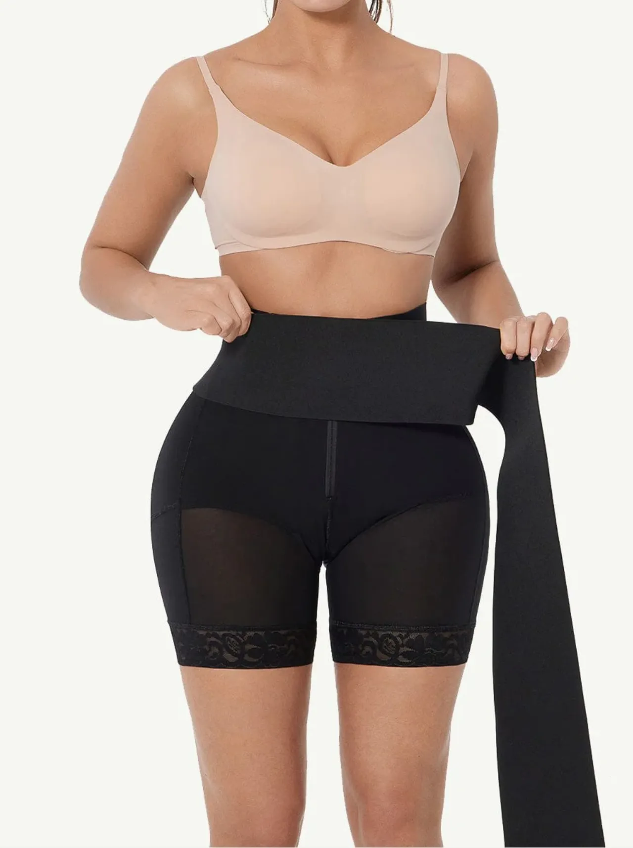 LuxxSlim® 2-In-1 High-Waisted Booty Lift Shaper Shorts