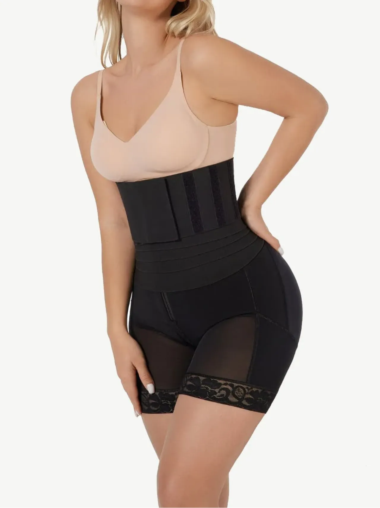 LuxxSlim® 2-In-1 High-Waisted Booty Lift Shaper Shorts