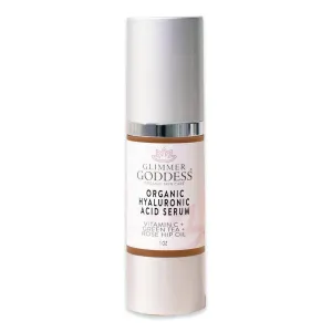 Organic Face Serum with Hyaluronic Acid Vitamin C Helps Reduce Fine Lines 1 oz