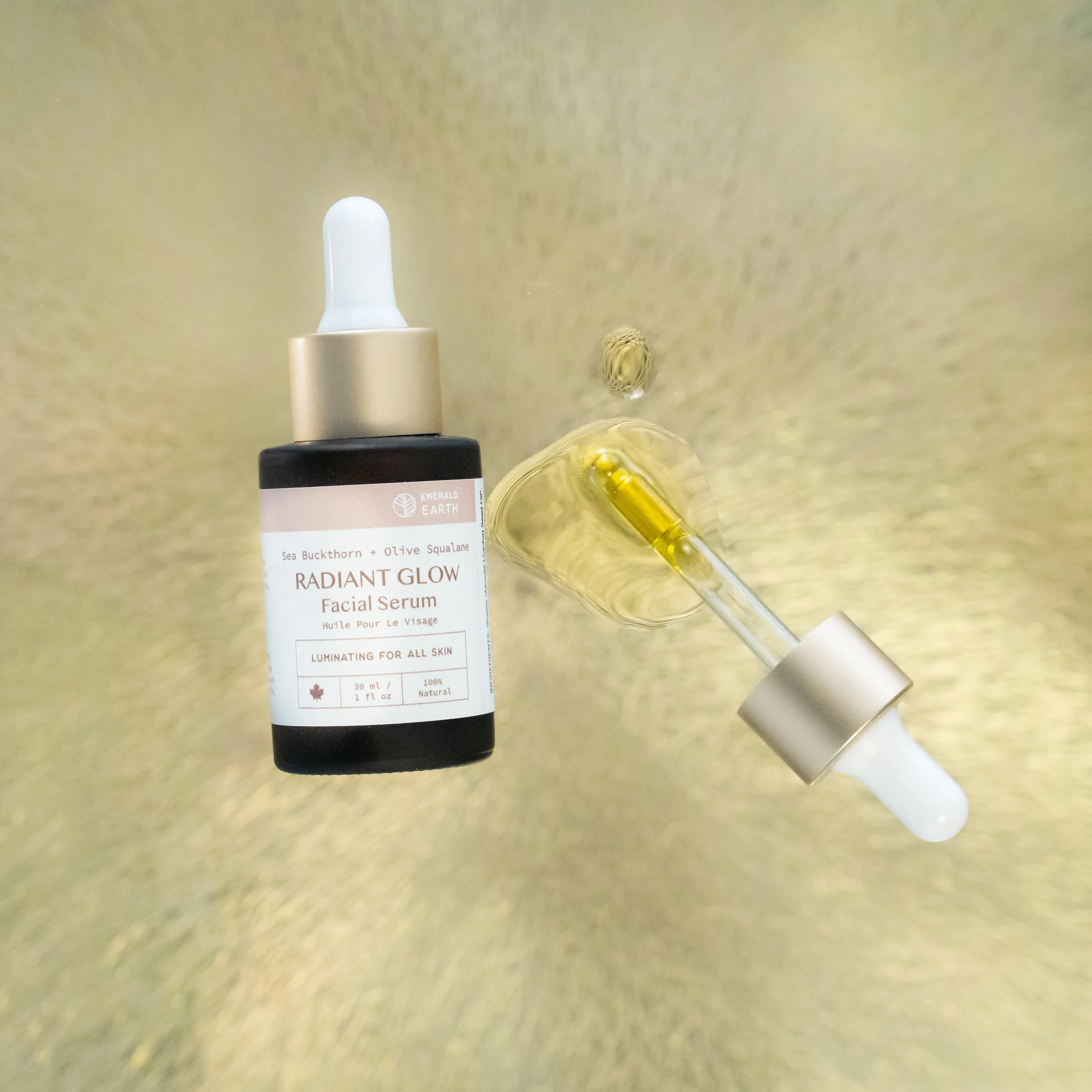 Radiant Glow Facial Serum with Olive Squalane   Sea Buckthorn