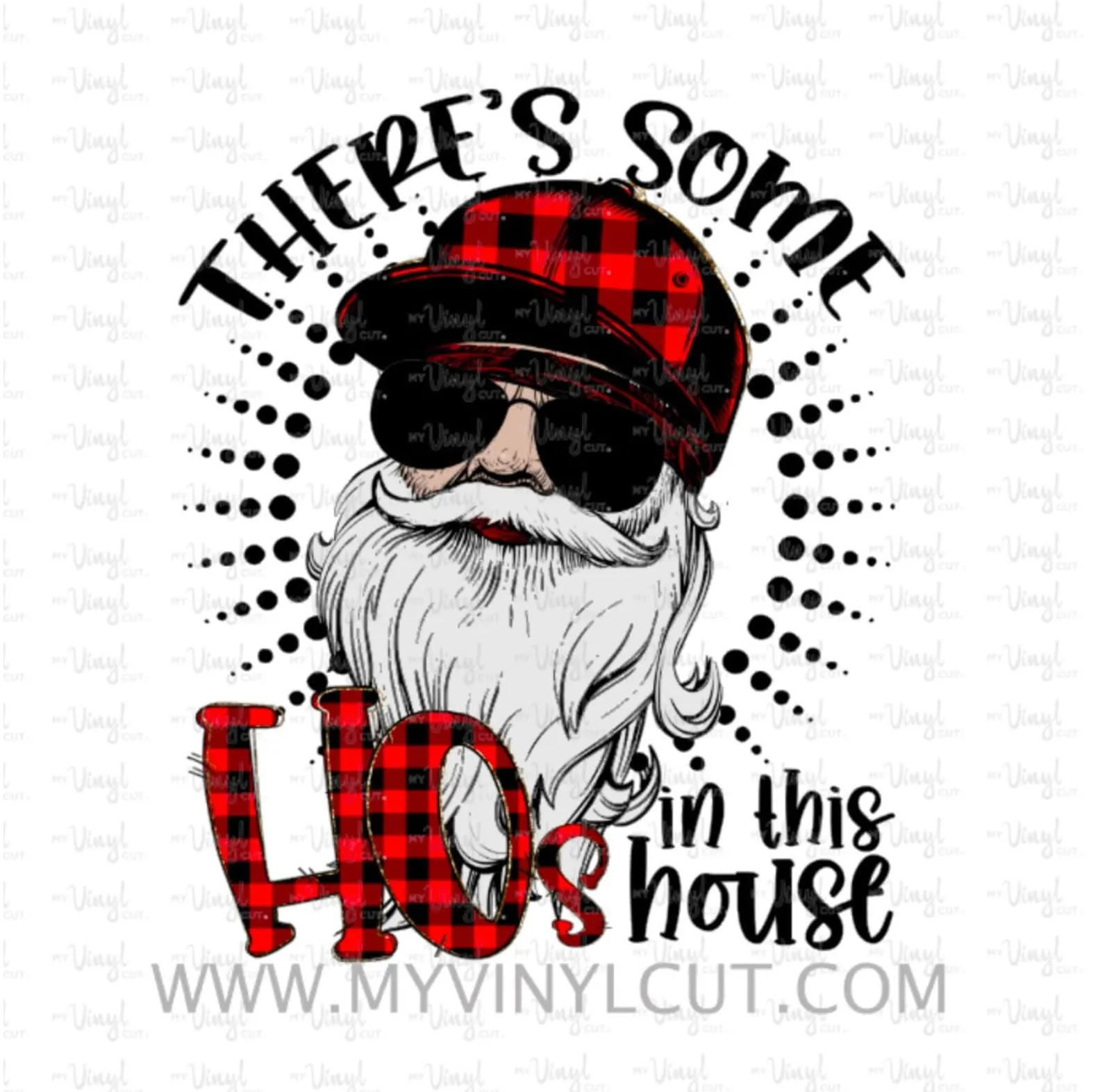 Sticker | 26E | Theres Some Hos | Waterproof Vinyl Sticker | White | Clear | Permanent | Removable | Window Cling | Glitter | Holographic
