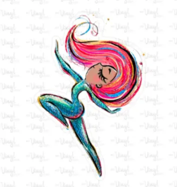 Sticker | 67F | Super Hero Girl | Waterproof Vinyl Sticker | White | Clear | Permanent | Removable | Window Cling | Glitter | Holographic