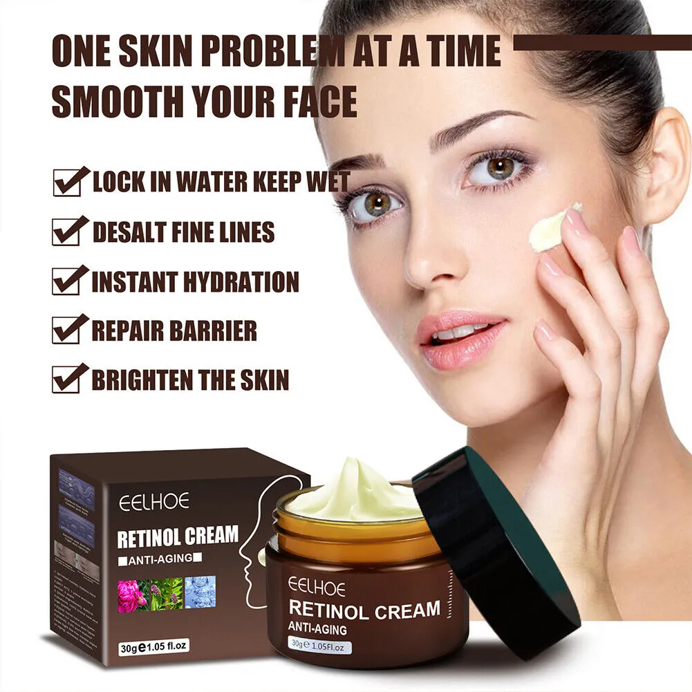 US 1-2 Pcs Anti-Wrinkle Face Retinol Cream Anti-Aging Moisturizer Firming Facial