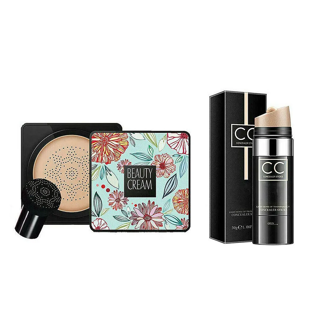 US Mushroom Head Air Cushion BB CC Cream Concealer Foundation Stick Moisturizing