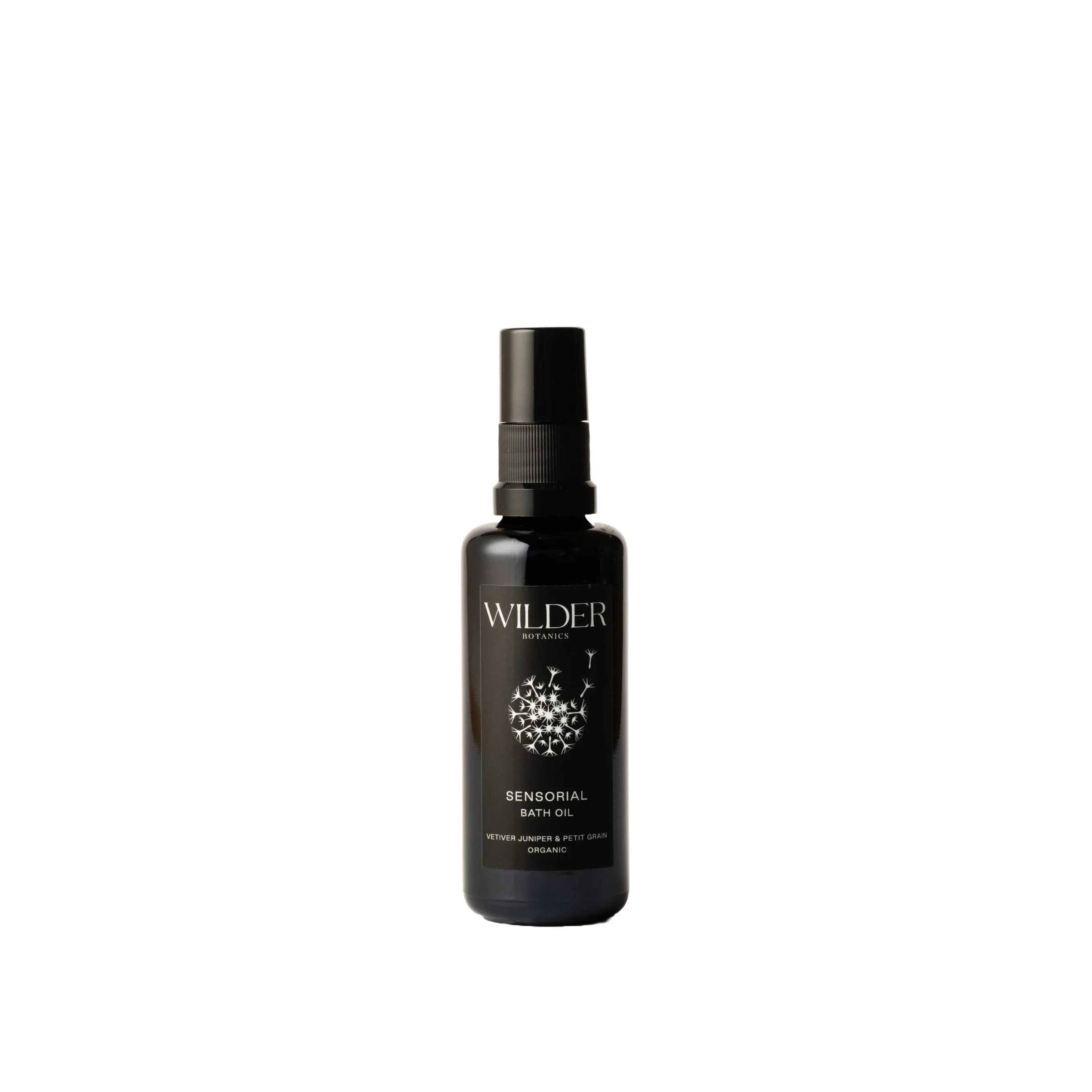 WILDER BOTANICS - Sensorial Bath Oil Vetiver Juniper & Petit Grain