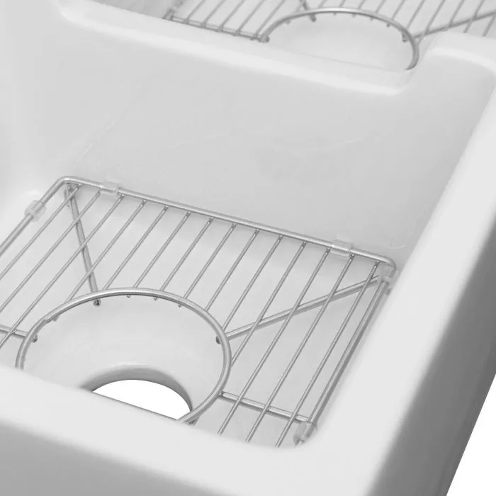 ZLINE Farmhouse Reversible Fireclay Sink in White Gloss (FRC5121-WH-36)